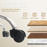 Kontorsstol Ergonomisk Beige och Svart Konstläder för Arbete Skrivbordsstol med Fotstöd och Hjul Bekväm