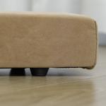 Gymnastikbom Hopfällbar med Halkfri Yta och Robust Träram för Träning och Motion Hållbar och Stabil Brun Mocka 210 x 10 x 6,5 cm