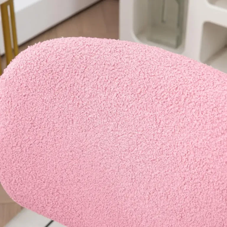 Kontorsstol Rosa av Sammet och Metall