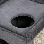 Katthus Kattlåda med Huva Grön av Plast för Stora Katter med 2 Utdragbara Golvbrickor och Skopa 52 x 60 x 42 cm