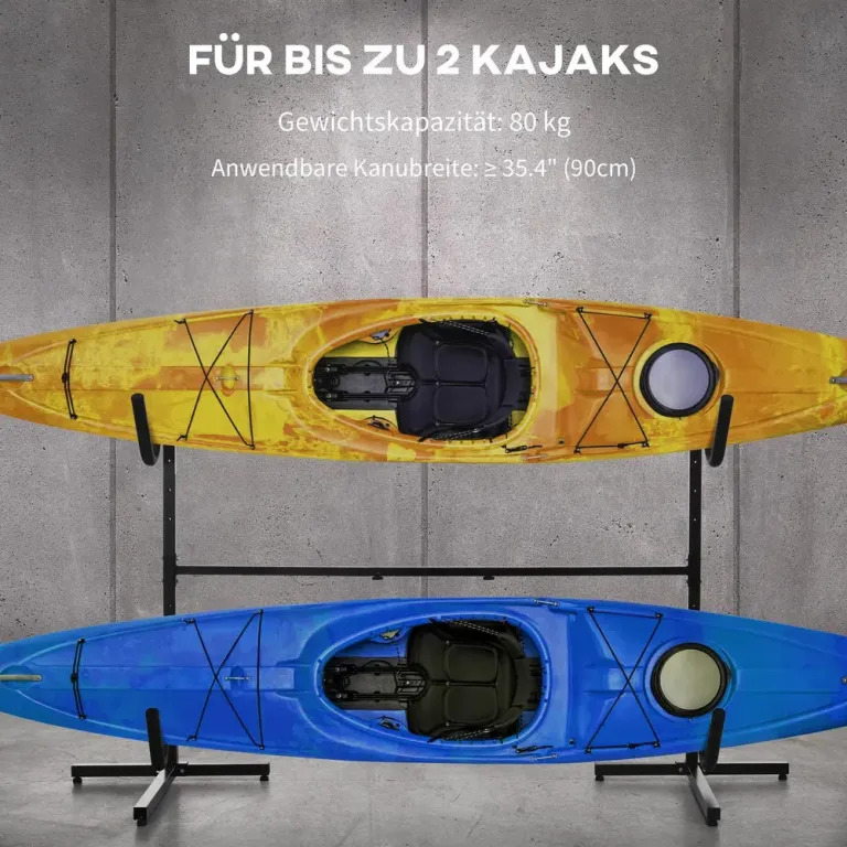 Kajakhållare för 2 Kajaker eller Sup 144–180 cm
