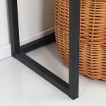 Industrikonsolbord, Skänk med 1 Låda, Brun + Svart