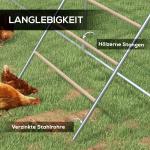 Kycklingstege med 4 Sittpinnar, Väderbeständig, för 4–6 Kycklingar, Stål och Trä
