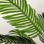 Konstgjord Palm i Kruka, Naturtrogen Konstväxt med Cementfyllning, Underhållsfri Dekoration för Inomhusbruk, Grön, 150 cm