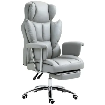 Kontorsstol Ergonomisk Snurrstol med Fotstöd