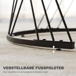 Set med 2 Soffbord i Marmoreffekt, Spånskiva och Metall för Vardagsrum, Nesting, Vit