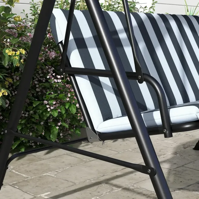 Hammock 3-Sits Grå Vit 172 x 110 x 153 cm