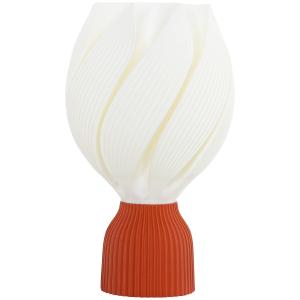 Bordslampa Sänglampa med 3D-Utskrift Vit av Plast för Vardagsrum och Lekrum LED Lampa med Blomliknande Skärm