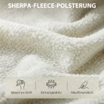Fåtölj Sherpa med Metallben Gräddvit Fleece och Stål för Vardagsrum Modern Loungestol med Mjuk Stoppning 67x67x71 cm