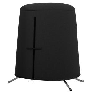 Skyddsöverdrag för Hängstol Svart av 300D Oxford Tyg för Trädgårdsmöbler Vattentätt med UV-Skydd Presenning Ø 196 x 230 cm