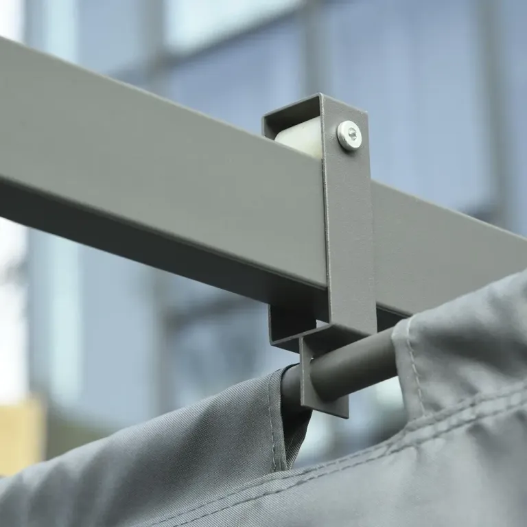 Säkerhetsgrind i 4 Sektioner Vikbar Barriär i Trä 81 cm