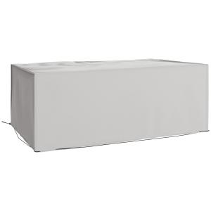 Överdrag till Trädgårdsmöbler med UV-skydd och Vattentät Yta för Vinterförvaring Hållbar och Robust Grå 600D Oxford 210 x 140 x 80 cm