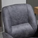 Ergonomisk Kontorsstol XXL, Robust Skrivbordsstol med Vippfunktion, Bekväm Arbetsstol för Tung Belastning, Grå, 120 kg