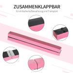 Hopfällbar Balansbom för Gymnastik, Träningsbom för Inomhus och Utomhus, Perfekt för Balansträning Hemma, Rosa, 210 cm