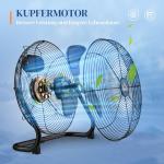 Bordsfläkt Elektrisk Fläkt Svart av Plast för Hem ve Kontor Justerbar Fläkt med 4 Hastighetsnivåer 120°