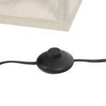 Golvlampa 3 Hyllplan Innerbelysning E27 upp till 40 W E1-MDF och Akryl Ek och Vit 26 X 26 X 160 Cm