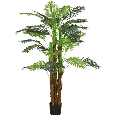 Konstgjord Växt Palm Grön av Plast Konstträd 36 160 cm