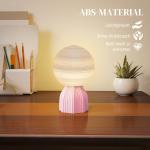 Planetarisk Bordslampa Set med 3 Färger och USB i Plast, Vit