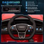 Elektrisk Bil Audi RS e-tron GT för Barn, Licensierad Leksaksbil med Fjärrkontroll, Rolig Körupplevelse med Musik, Röd, 3-5 år