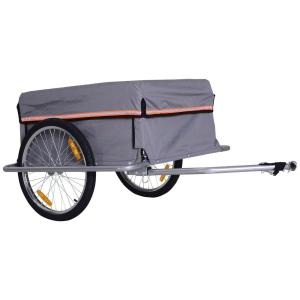 Lastvagn Transport Trailer Svart Metall för Cykel Lastcykel Trailer Cargotrailer Robust och Praktisk