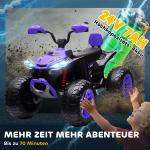 Elektrisk Quad för Barn 24V med 4 Hjul, Strålkastare, USB, MP3, 6,5 km/h, 3-8 År