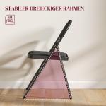 Fällstolar 2-pack och Portabla Kontorsstolar i Linneoptik för Väntrum och Kontor Ergonomisk och Stabil Svart Metall och Tyg för Hemmet