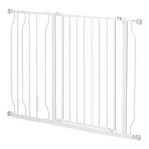 Hundbarriär med Klämfäste, Justerbar Längd, Stål/ABS, Vit, 75–115 x 76 cm