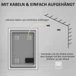 LED-badrumsspegel med Touch Switch, Vit