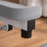 Stepper Ergonomisk Vit Metall för Hemmaträning och Motion med LCD-Skärm och Justerbar Hastighet Stabil Konstruktion i Stål 55 x 53 x 118–128 cm