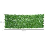 Sekretesshäck Konstgjord Häck för Balkong och Väggdekoration UV-Beständig och Lättskött Ljusgrön 300 X 100 Cm