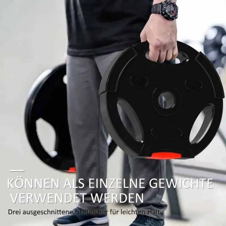 Viktskivor 4-Pack (2x7,5 kg + 2x5 kg), Svart
