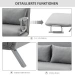 Pall Fotpall Ottoman Mörkgrå av Tyg och Trä för Vardagsrum och Sovrum Rund med Handtag och Fotstöd Bekväm Sittplats Ø 48 x 45 cm