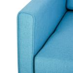 Bäddsoffa 2-i-1 Soffa Svart av Polyester och Metall för Vardagsrum med Justerbart Ryggstöd Avtagbart Överdrag Stabil 65 x 77 x 80 cm