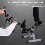 Mini Motionscykel Pedaltränare för Armar och Ben Hopfällbar med Kontinuerligt Motstånd för Rehabilitering och Fitness