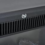 Elspis Elektrisk Öppen Spis Stående 600-1200 W Metall för Mysiga Kvällar Svart 34 X 17 X 31 Cm