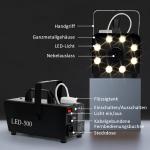 Dimmaskin 450W Rökmaskin Med 13 Färgade Led-Lampor Och Rgb-Effekt, Dimmaskin Med 2 Trådbundna Och Radiofjärrkontroller För Bröllop