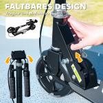 Sparkcykel för Barn med Dubbla Bromsar och Hopfällbar Design för Lek och Motion Hållbar och Säker Svart Metall 3-8 år