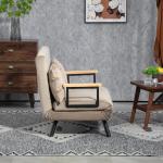 Bäddsoffa 2-Sits Soffa Ljusbrun av Sammetslook och Trä för Vardagsrum Sovfunktion med Justerbart Ryggstöd 102 x 73 x 81 cm