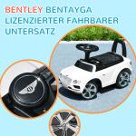 Åkbil Leksaksbil Vit av Plast för Barn från 18 Månader Bentley Bentayga Licensierad Bil med Horn 67 x 29 x 39 cm
