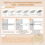 Kattklättervägg Kattmöbel Natur av Furu för Katter upp till 5 kg 3 Delar Väggmonterad Skrapstolpe med Stege