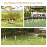 Agility Träningsset Hundsport Orange av Plast för Hundar 4-Delat Set med Slalomstavar och Bärväska