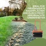 Gräsrulle Trädgårdsrulle med U-Format Handtag Röd av Stål för Gräsmatta och Trädgård Kan Fyllas med Vatten eller Sand Bredd 50 cm
