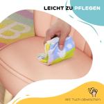 Barnfåtölj Barnsoffa Beige av Teddyfleece och Skum för Barnrum Björnformad Stol för Barn 1,5-3 År