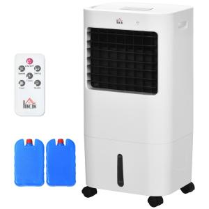 Luftkylare Luftkonditionering 3-i-1 Vit av Plast för Hem och Kontor Mobil Kylare med Timer 15 l 32 x 37 x 69 cm