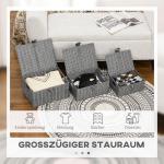 Förvaringslådor med Lock 3-Pack, Stapelbara Plastlådor med Spännen, Praktisk Förvaring för Hemmet, Grå, 7/12/18 l