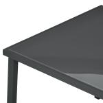 Trädgårdsmöbelset Sittset Svart av Mesh och Metall för Balkong och Trädgård 5 Delar med Matbord och 4 Hopfällbara Stolar