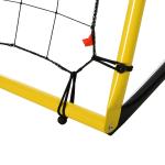 Kickback Fotbollsrebounder Mål Rebound Vägg för Fotboll Basket och Baseball Gul Svart 184 X 63 X 123 Cm
