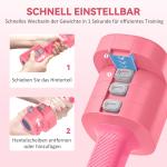 Hantel Justerbar Röd Stål och Plast för Hemmaträning Kompakt Hantelsystem med Snabbjustering av Vikt Ergonomiskt Grepp för Styrketräning Praktisk