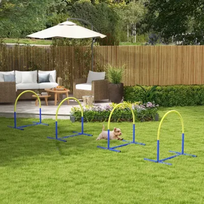 Agility Träningsset Hundsport Gul av PE 88 x 64 x 95 cm
