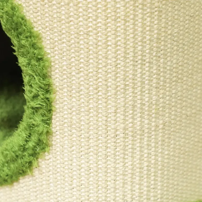 Skraptunna Klösmöbel Grön Krämvit av Sisal för Katter 52 cm